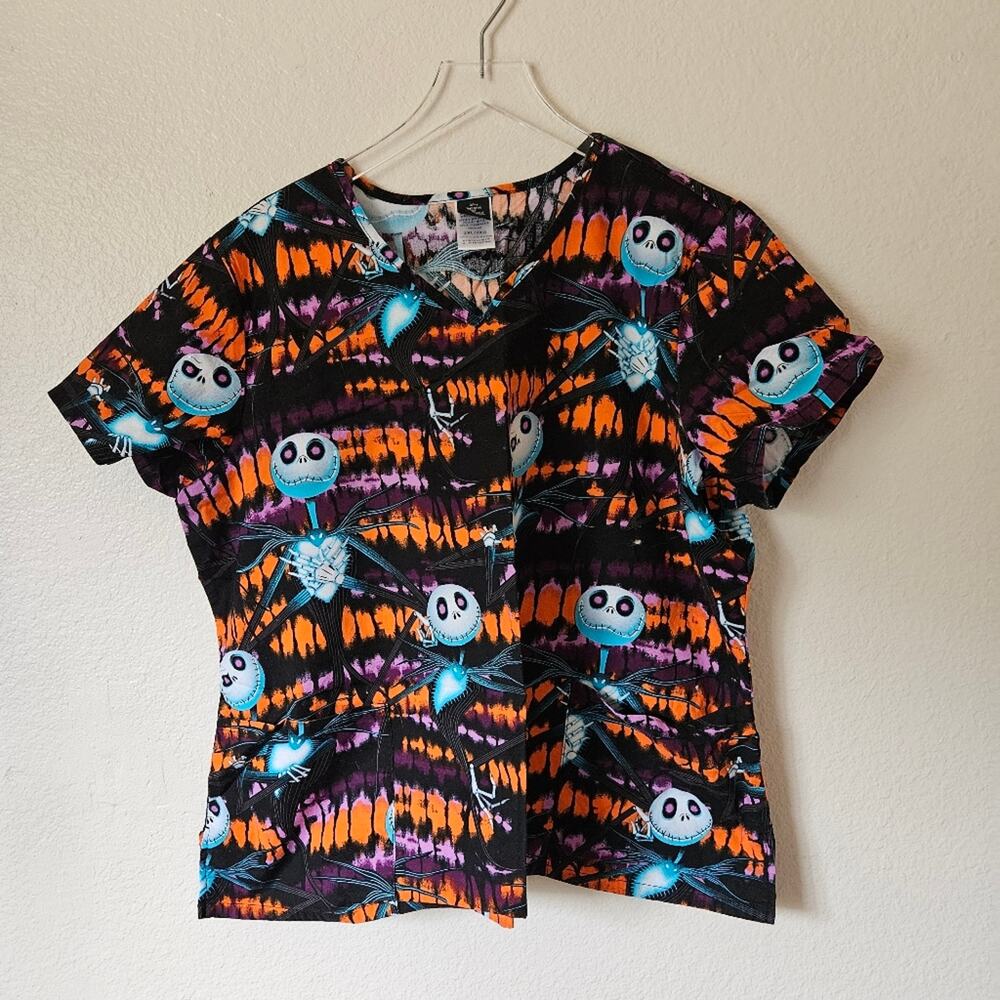 Nightmare Before Christmas Scrub Top 2XL
